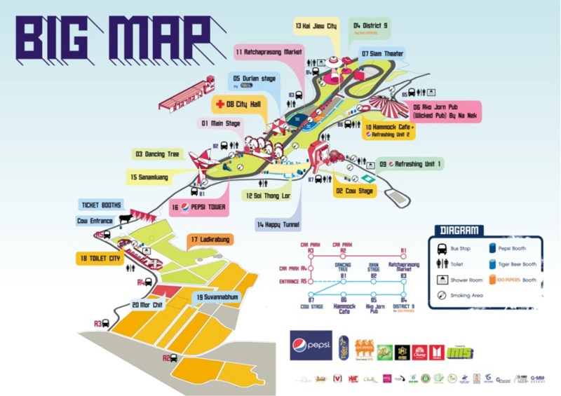 Big Mountain music festival in Khao Yai